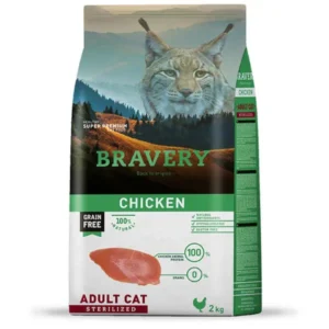 BRAVERY CAT ADULTO STERILIZED CHICKEN 7KG