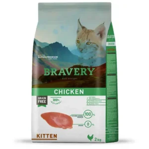 BRAVERY CAT KITTEN POLLO 2KG