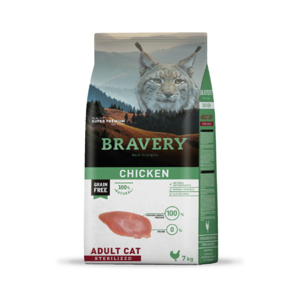 BRAVERY CAT ADULTO CHICKEN 7KG
