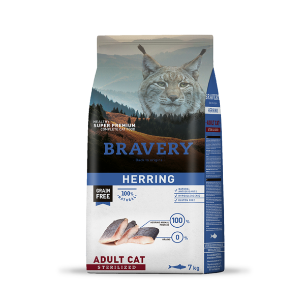 BRAVERY CAT ADULTO HERRING 7KG