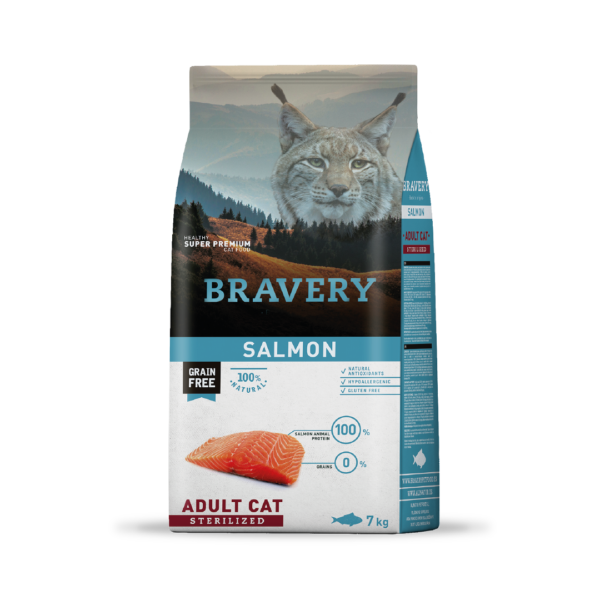 BRAVERY CAT ADULTO SALMON 7KG