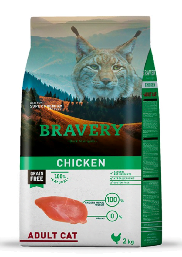 BRAVERY CAT ADULTO STERELIZED CHICKEN 2KG