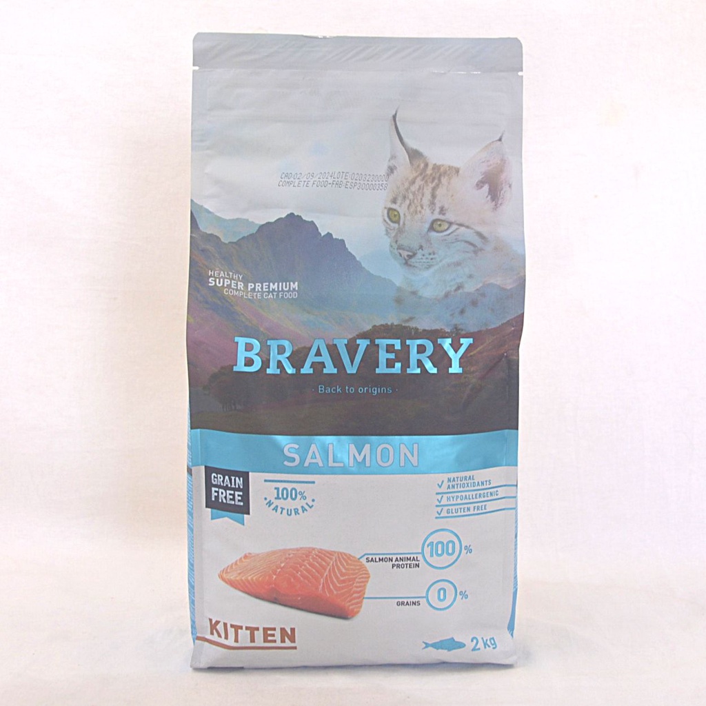 BRAVERY CAT KITTEN SALMON 2KG