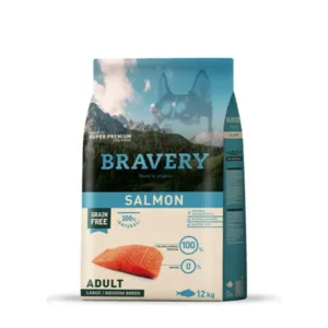 BRAVERY DOG ADULTO MEDIUM LARGE SALMON 12KG