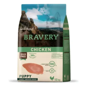 BRAVERY DOG PUPPY MEDIUM LARGE POLLO 12KG