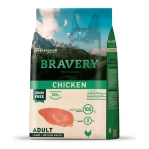 BRAVERY DOG ADULTO MEDIUM LARGE POLLO 4KG