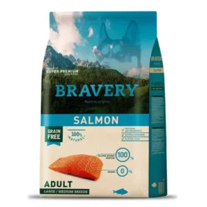 BRAVERY DOG ADULTO MEDIUM LARGE SALMON 4KG
