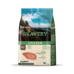 BRAVERY DOG PUPPY MEDIUM LARGE POLLO 4KG