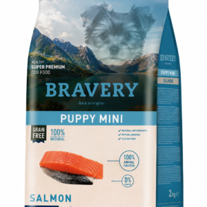BRAVERY DOG MINI PUPPY SALMON 2 KG